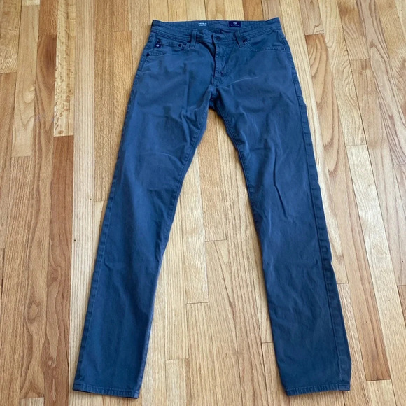 AG Adriano Goldschmied Tellis SUD Sueded Modern Slim Folkestone Gray Jeans 31x34 - Picture 2 of 7